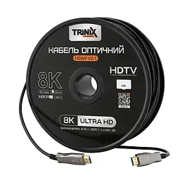 Кабель HDMI V2.1 оптичний 60м Trinix (AOC-HDMI8k-60m) (74-00148) - мініатюра 1