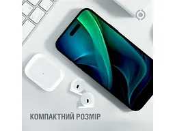 Навушники TWS PIKO MiniJack White (1283126583407) - мініатюра 6