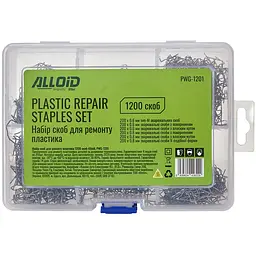 Набір скоб Alloid Building Tools для ремонту пластика 1200 шт. (PWG-1201)