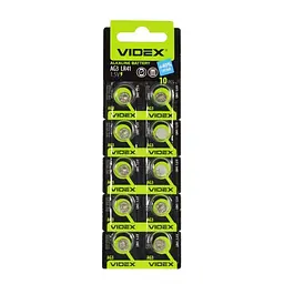 Батарейка VIDEX AG3(lr41) BLI 10