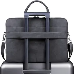 Сумка для ноутбука 15.6'' Defender Trendy з кишенею, шкіра, чорна - мініатюра 5
