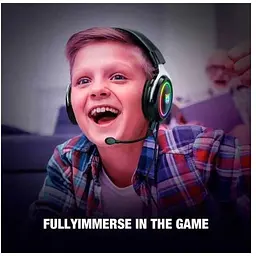 Ігрові навушники Onikuma X10 Gaming with LED чорно сріблясті - мініатюра 3