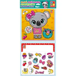 Набір для творчості Vladi toys 4 в 1 Пухнастики та солодощі (VT4210-17) - мініатюра 2