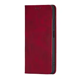 Чохол-книжка Premium Xiaomi Redmi 12C/Redmi 11A 4G/Poco C55 Dark Red