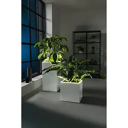 Вазон Lechuza Canto Premium Hight LED 40 білий блискучий (13770) - мініатюра 5