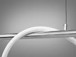 Люстра стельова LED Diasha 9609-L1600CH Шланг, 20W, срібляста, регульована висота, для ресторану та інтер'єру - мініатюра 4