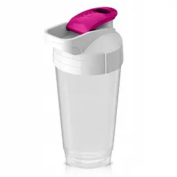 Шейкер спортивний 4FIZJO Ultra 700 мл White/Pink (P-5905973407069) - мініатюра 14