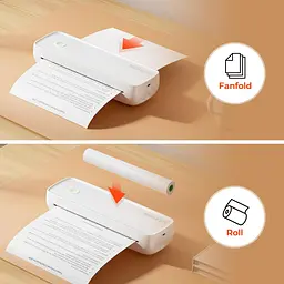 Портативний A4 Bluetooth термопринтер USB-C без чорнил для смартфонів та ПК - мініатюра 6