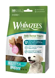 Натуральні ласощі для зубів цуценят WHIMZEES Puppy Dental Care Dog Treat M/L 14 шт.