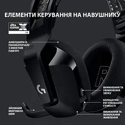 Гарнітура Logitech G733 Black (981-000864) - мініатюра 8