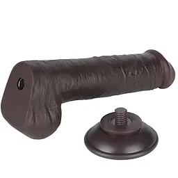 Фалоімітатор Lovetoy Sliding-Skin Dual Layer Dong 8'' 20.8 см (чорний) - мініатюра 18