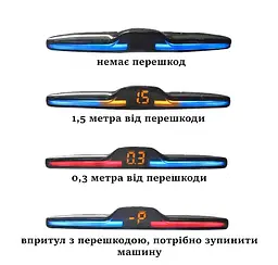 Паркувальний радар Falcon 777 silver-8 sensor - мініатюра 3