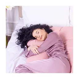 Подушка MirSon для вагітних і відпочинку Eco Line №8032 U-подібна White-Coral (2200006185079) - мініатюра 4