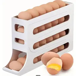 Підставка для зберігання яєць 4 яруси 30 × 19 × 7 см