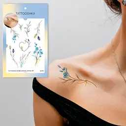 Тату тимчасове в наборі Українські гілочки Tattooshka LB-174 Різнокольоровий shop (4825800012093) - мініатюра 4