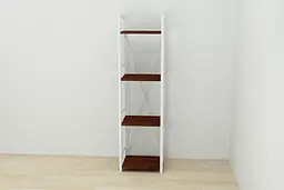 Етажерка 4/34 Ferrum-decor Серії Коннект 120x34x28 білий ДСП Венге 16мм (FRD-105525) - мініатюра 6
