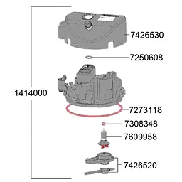 Голова для фільтра Eheim classicVARIO+e 250 (2214) (1414000) - мініатюра 2