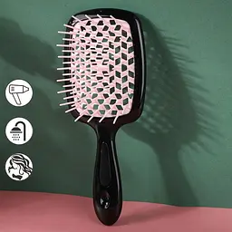 Щітка для волосся Superbrush Janeke Чорний/світло-рожевий, гребінець для мокрого волосся (щітка для волосся) (ST)