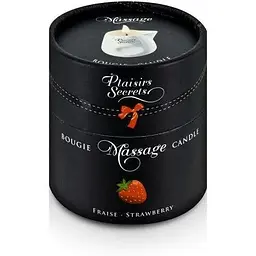 Масажна свічка Plaisirs Secrets Strawberry (80 мл) - мініатюра 3
