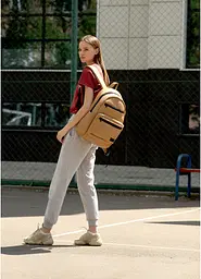 Рюкзак Sambag Zard 0KTn бежевий 46 x 28 x 13 см (25058026) - мініатюра 2