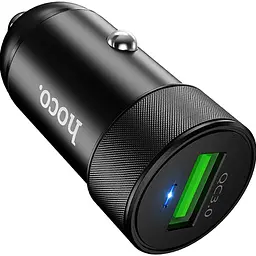 Автомобільний зарядний пристрій Hoco Z32 Speed Up USB-A QC3.0 Black [11540] [151278] - мініатюра 3