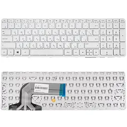 Клавіатура для ноутбука HP (Pavilion: 15-E 15T-E 15Z-E 15-N 15T-N 15Z-N series) rus білий