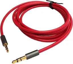 Кабель AUX Audio 3.5мм M/M 1.2м Premium червоний