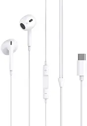 Провідні навушники XO EP74 Wired in-ear earphones Type-C Білий
