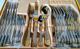 Набір столових приборів Hoffburg HB 24010 GS 24 предмети - мініатюра 6
