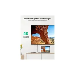 Дата кабель USB-C to USB-C 1.0m USB3.1 Gen2 US355 5A Alum. (Black) Ugreen (80150) - мініатюра 3