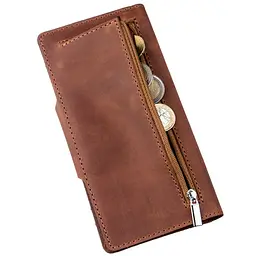 Чоловічий шкіряний гаманець SHVIGEL 18х8,5х1 см acs0016059 - мініатюра 5