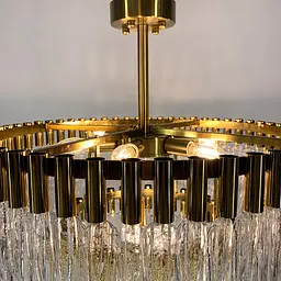 Люстра-репліка Crystal Icicle на 9 ламп (діаметр 60 см) Line.F MJ 187-600 AB - мініатюра 5