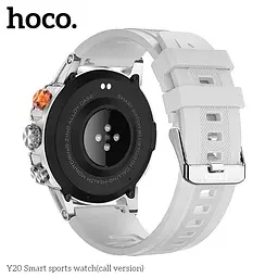 Cмарт-годинник Hoco Y20 38mm Smart sports watch (call version) сріблястий - мініатюра 6
