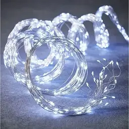 Новорічна конусна гірлянда 3 м 10 ниток 300 LED-лампочок Білий