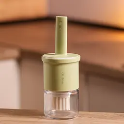 Пляшка для олії Oil Brush 300 мл з силіконовим пензликом, зелений Yiwu HP-34-11GR - мініатюра 6
