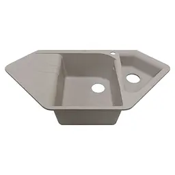 Кухонна мийка Adamant SPIRIT terra 1000x500x225 мм, кутова з крилом 100 см - мініатюра 2