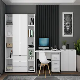Комод Doros Рон 3 2 фасади Білий 80х38х81 (41516001) - мініатюра 8