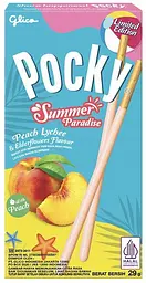 Японські палички Pocky Summer Paradise зі смаком персика лічі та бузини 29г