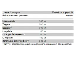 Передтренувальний комплекс Pure Gold Protein Max NRG 60 капсул - мініатюра 2
