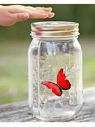 Декоративний нічник Метелик у банці Butterfly Інтерактивний метелик, що пурхає у банці з підсвіткою - мініатюра 5