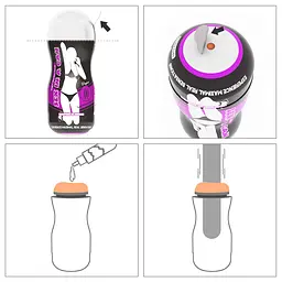 Мастурбатор Lovetoy Sex In A Can Vagina Stamina Tunnel тілесний - мініатюра 4