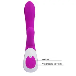 Вібратор-кролик Pretty Love Colby Vibrator 21.5 см фіолетовий - мініатюра 8