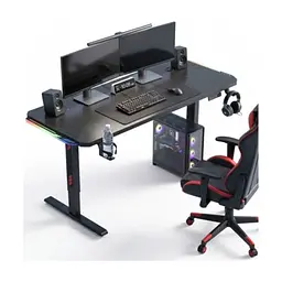 Комп'ютерний стіл GT Racer TY-1456 Black (TY-1456 (140x60x71-116) Black) - мініатюра 6