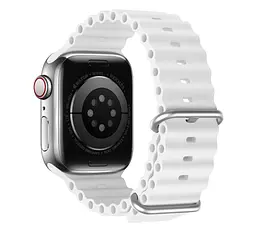 Ремінець силіконовий Primolux Ocean для годинника Apple Watch 38 мм, 40 мм, 41 мм White - мініатюра 3