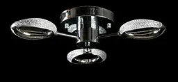 Люстра стельова LED Splendid Ray LT9861/3, 80W, хром, білий, сучасний стиль з пультом
