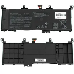 Батарея для ноутбука Asus C41N1531 (ROG Strix: GL502VY GL502VS series) 15.2V 4120mAh 62Wh Чорний - мініатюра 2
