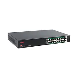 PoE-комутатор некерований 19-портовий ONV ONV-H1016PFD з 16 портами PoE (73-00066) - мініатюра 3