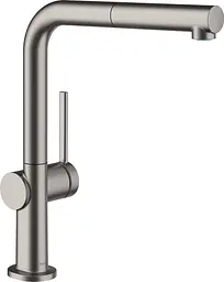 Змішувач Hansgrohe Talis M54 270 1jet кухонний з витяжним виливом Brushed Black Chrome 72808340 Шліфований чорний хром