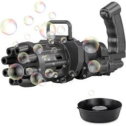 Кулемет для мильних бульбашок Bubble Fun Blaster чорний (1437432953) - мініатюра 2