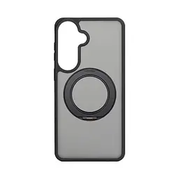 Противоударный чехол-панель для Samsung Galaxy S26 Plus 5G, Unit Stand2, черный, силикон + поликарбонат, защита всего корпуса, с подставкой, поддержка магнитных держателей и беспроводной зарядки (MagSafe), ArmorStandart (ARM89462)